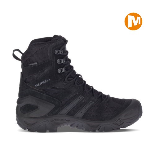 Pánské Pracovní Boty Merrell Strongfield Tactical 8" Waterproof Černé (CZ. GDIRW)